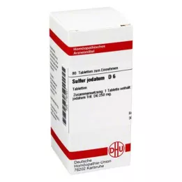 SULFUR JODATUM D 6 tablet, 80 ks