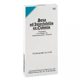 AQUA AD iniectabilia ex Colonia ampule, 10X2 ml