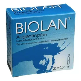 BIOLAN Oční kapky jednodávkové pipety, 20X0,35 ml