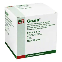 GAZIN Verbandmull 6 cmx5 m 4krát válcované, 1 st