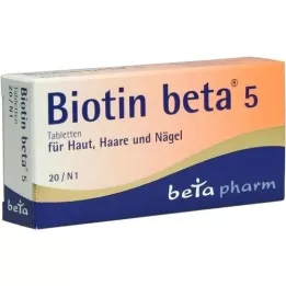 BIOTIN BETA 5 tablet, 20 ks