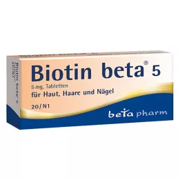 BIOTIN BETA 5 tablet, 20 ks