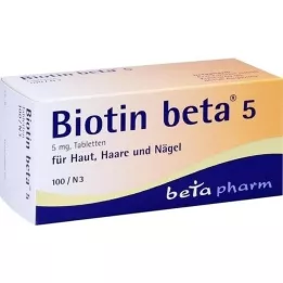 BIOTIN BETA 5 tablet, 100 ks