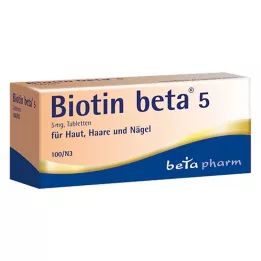 BIOTIN BETA 5 tablet, 100 ks
