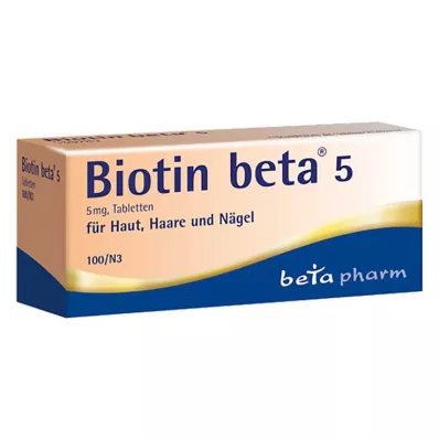 BIOTIN BETA 5 tablet, 100 ks