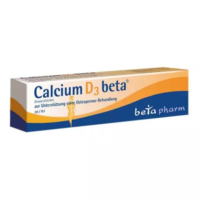 CALCIUM D3 beta šumivé tablety, 20 ks