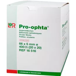 PRO-OPHTA Oční tampony sterilní, 400 ks