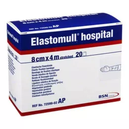 ELASTOMULL Hospital 8 cmx4 m elast.fixierb.weiß, 20 ks