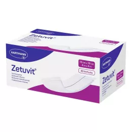 ZETUVIT Absorpční obklady nesterilní 10x10 cm, 30 ks