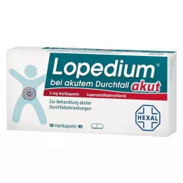 LOPEDIUM akutní pro akutní průjem tvrdé tobolky, 10 ks