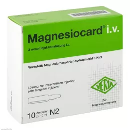 MAGNESIOCARD i.v. Injekční roztok, 10X10 ml