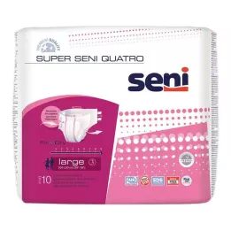 SUPER SENI Inkontinenční kalhotky Quatro vel. 3 L, 10 kusů