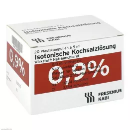 ISOTONISCHE Fyziologický roztok 0,9% plastové ampule, 20X5 ml