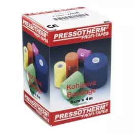 PRESSOTHERM Kohesivní obvaz 8 cmx4 m bílá, 1 ks