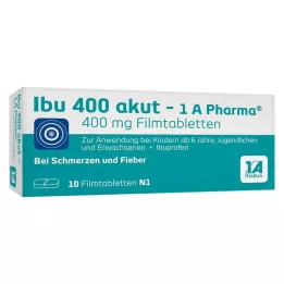 IBU 400 potahovaných tablet akut-1A Pharma, 10 ks