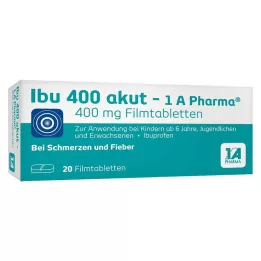 IBU 400 potahovaných tablet akut-1A Pharma, 20 ks