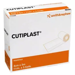 CUTIPLAST Obvaz na rány 4 cm x 5 m v dávkovači, 1 P