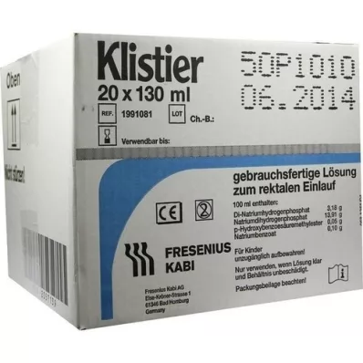 Klistier, 20x130 ml