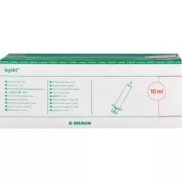 INJEKT Stříkačka Solo 10 ml Luer excentric PVC-fr., 100X10 ml