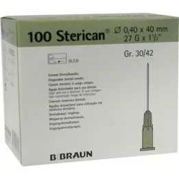 STERICAN Dentalkan.Luer 0,4x40 mm, 100 ks