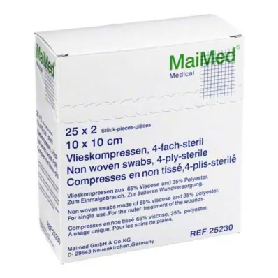 VLIESKOMPRESSEN 10x10 cm sterilní, 25X2 ks VLIESKOMPRESSEN 10x10 cm sterilní, 25X2 ks