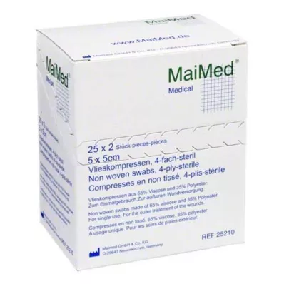 VLIESKOMPRESSEN 5x5 cm sterilní, 25X2 ks VLIESKOMPRESSEN 5x5 cm sterilní, 25X2 ks