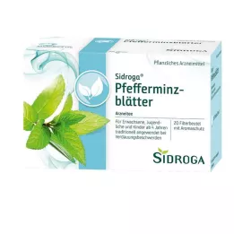 SIDROGA Čajové filtrační sáčky z máty peprné, 20X1,5g