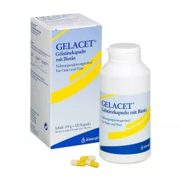GELACET Želatinové kapsle s biotinem, 320 ks