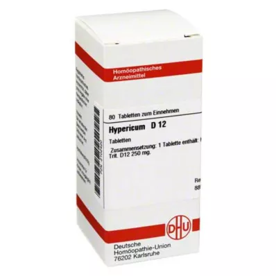HYPERICUM d 12 tablet, 80 ks HYPERICUM d 12 tablet, 80 ks