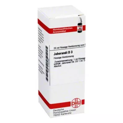 JABORANDI D3 ředění, 20 ml JABORANDI D3 ředění, 20 ml