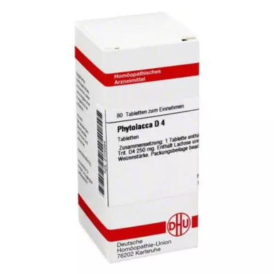 PHYTOLACCA D 4 tablety, 80 ks