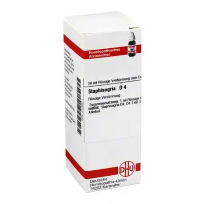 STAPHISAGRIA D 4, 20 ml STAPHISAGRIA D 4, 20 ml