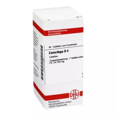 CIMICIFUGA D 4 tablety, 80 ks