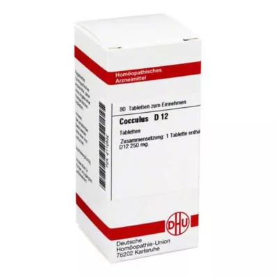 COCCULUS D 12 tablet, 80 ks COCCULUS D 12 tablet, 80 ks