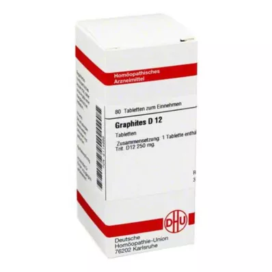 GRAPHITES D 12 tablet, 80 ks