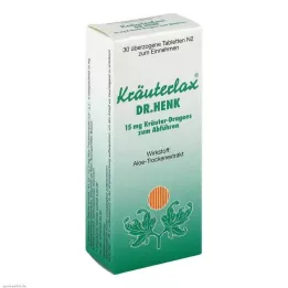 KRÄUTERLAX Dr.Henk 15 mg bylinné tablety na projímadla, 30 ks