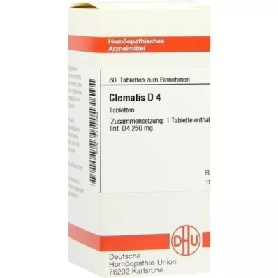 CLEMATIS d 4 tablety, 80 ks
