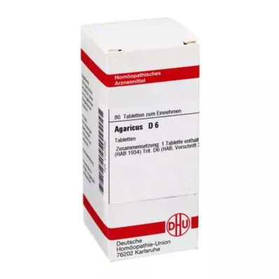 AGARICUS D 6 tablet, 80 ks
