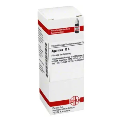 AGARICUS D6 ředění, 20 ml