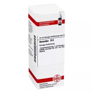 AESCULUS D6 ředění, 20 ml AESCULUS D6 ředění, 20 ml