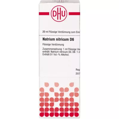 NATRIUM NITRICUM D6 ředění, 20 ml