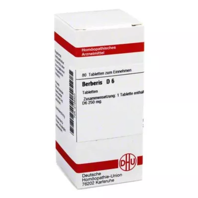 BERBERIS D 6 tablet, 80 ks