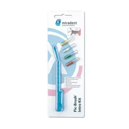 MIRADENT Interd.Pic-Brush Intro Kit 1H+4B.tra.blue, 1 ks