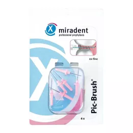Miradent mezentatentální kartáč pic-štětec xx-jemná růžová, 6 ks