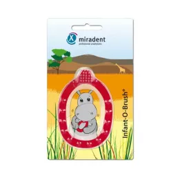 MIRADENT Dětský učební zubní kartáček Infant-O-Brush červený, 1 kus