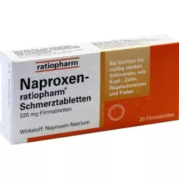 Naproxen ratiopharm Ache tablety Potahované tablety, 20 ks