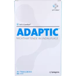 ADAPTIC 7,6x20,3 cm obvaz na vlhké rány 2015DE, 24 ks