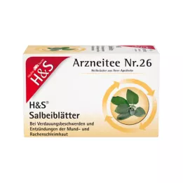 H&S Čajové filtrační sáčky z lístků šalvěje, 20X1,6g