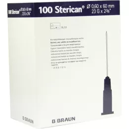 STERICAN Kanyly 23 Gx2 2/5 0,6x60 mm, 100 ks