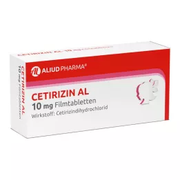 CETIRIZIN AL 10 mg potahované tablety, 7 ks